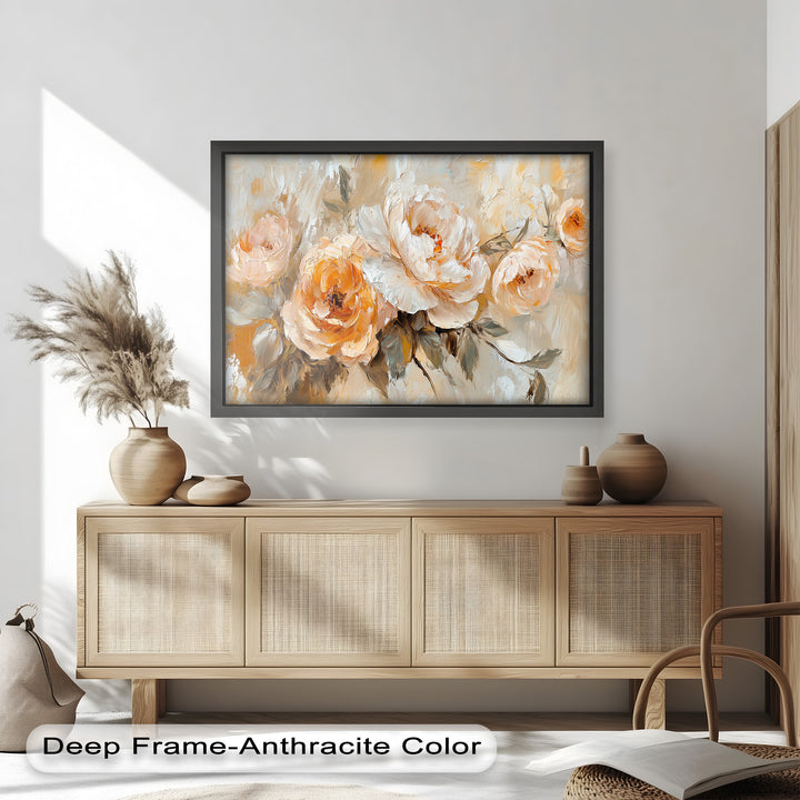 Peony Flowers – Botanical Oil Painting