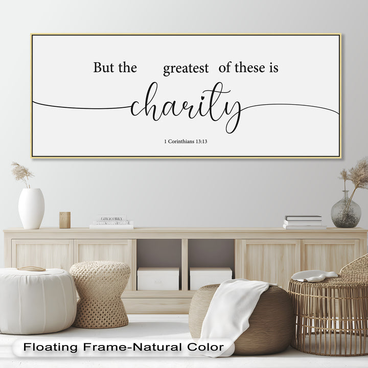 But the Greatest of These is Charity - Christian Oil Painting