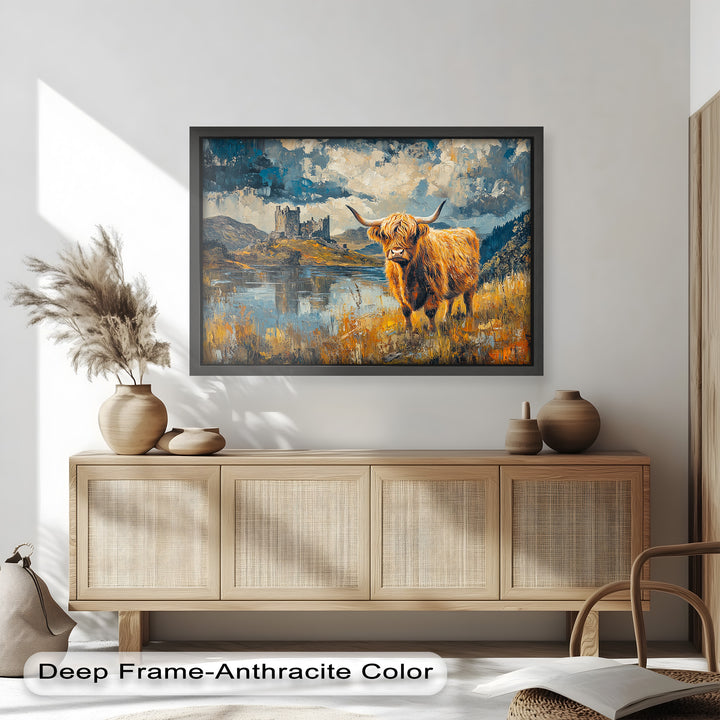 Highland Majesty – Rustic Oil Painting