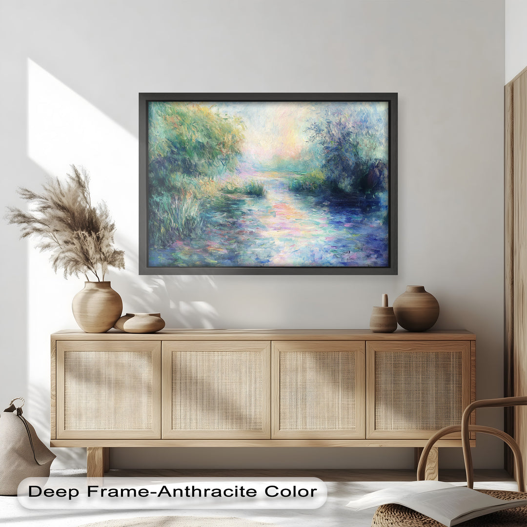 Whispering Riverbank at Dusk – Impressionist Landscape Oil Painting