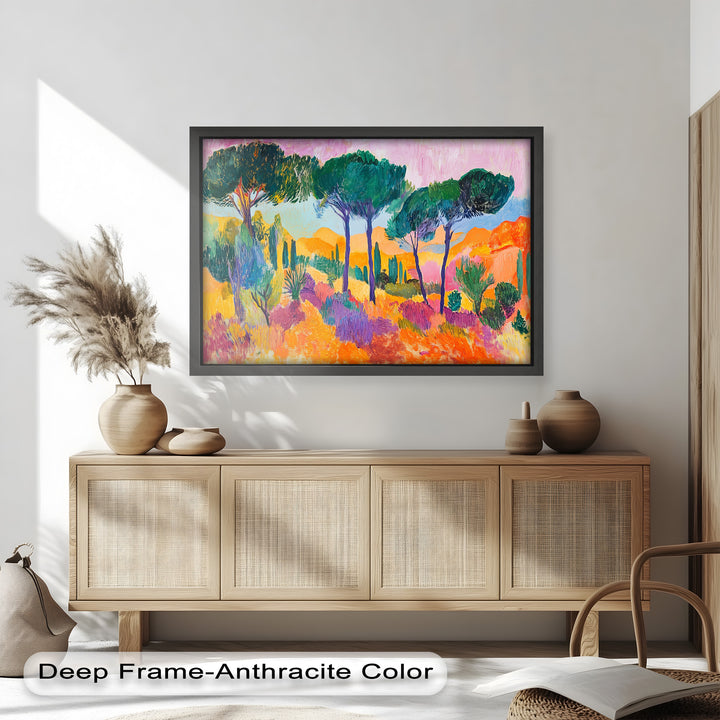 Ölgemälde „Golden Horizon“ – Fauvistische Landschaft