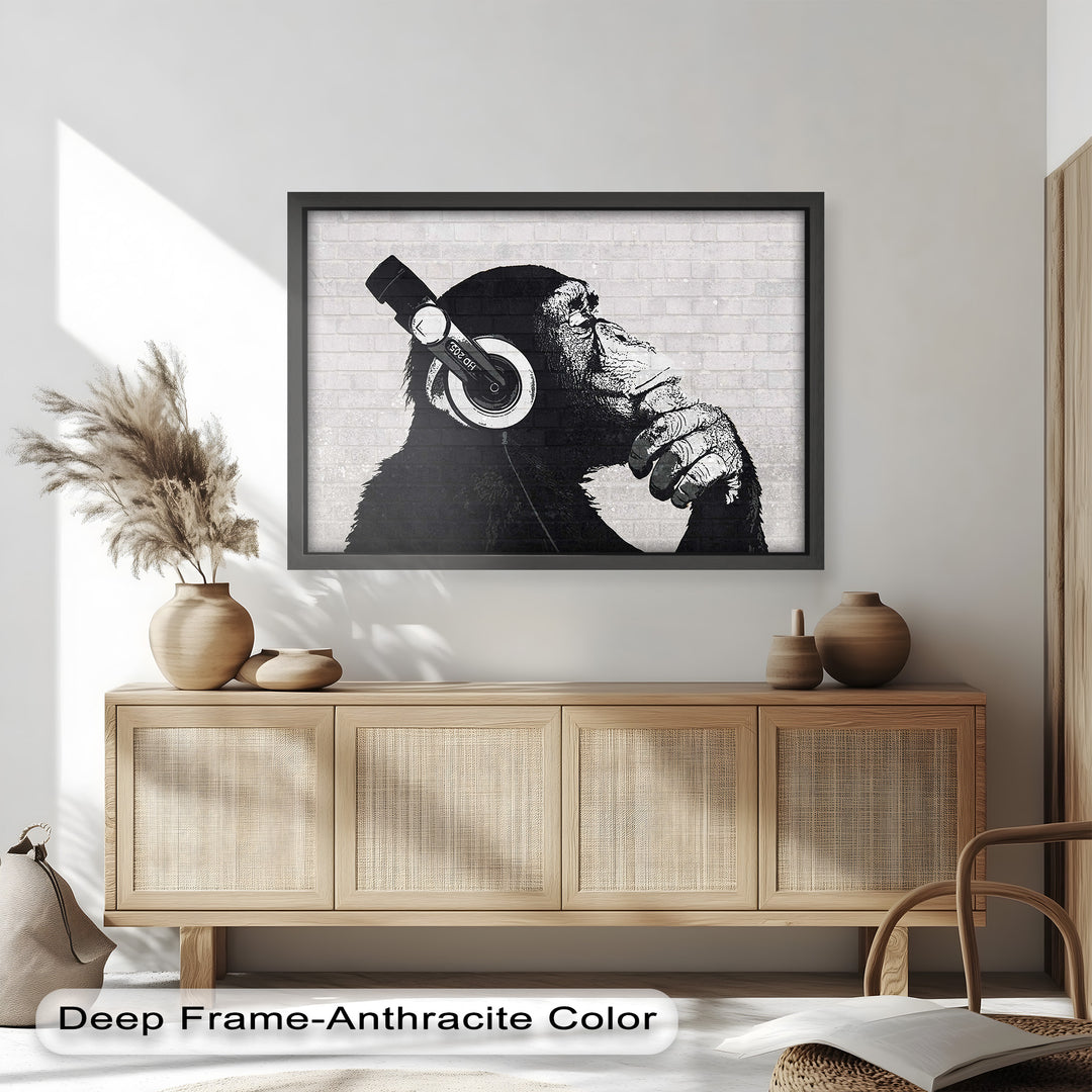 Contemplative Chimp – Banksy Oil Painting
