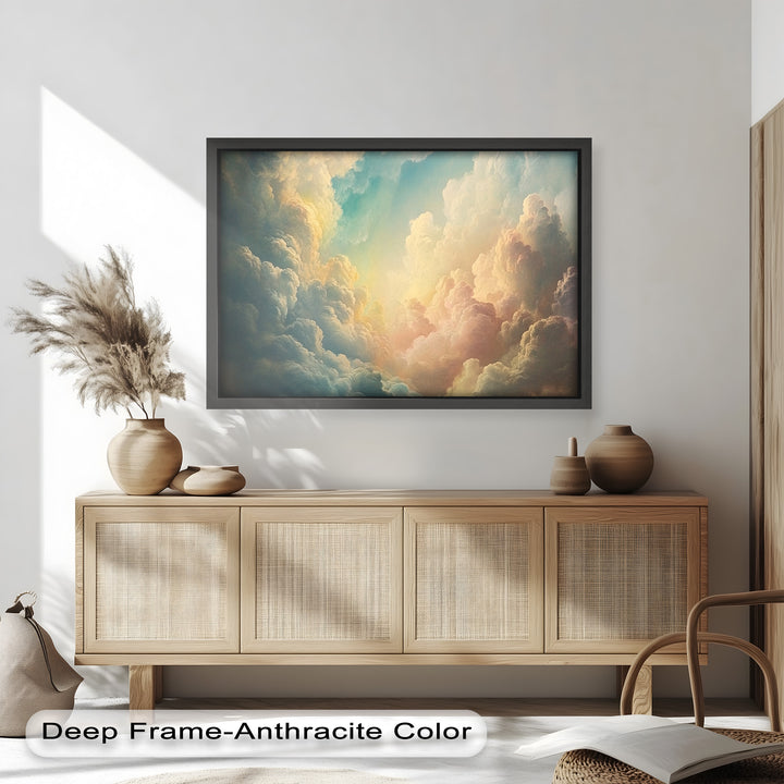 Heavenly Sky Glow – Modern Oil Painting