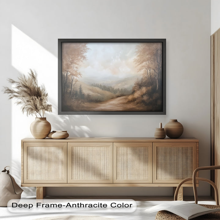 Forest Path – Framed Landscape Oil Painting