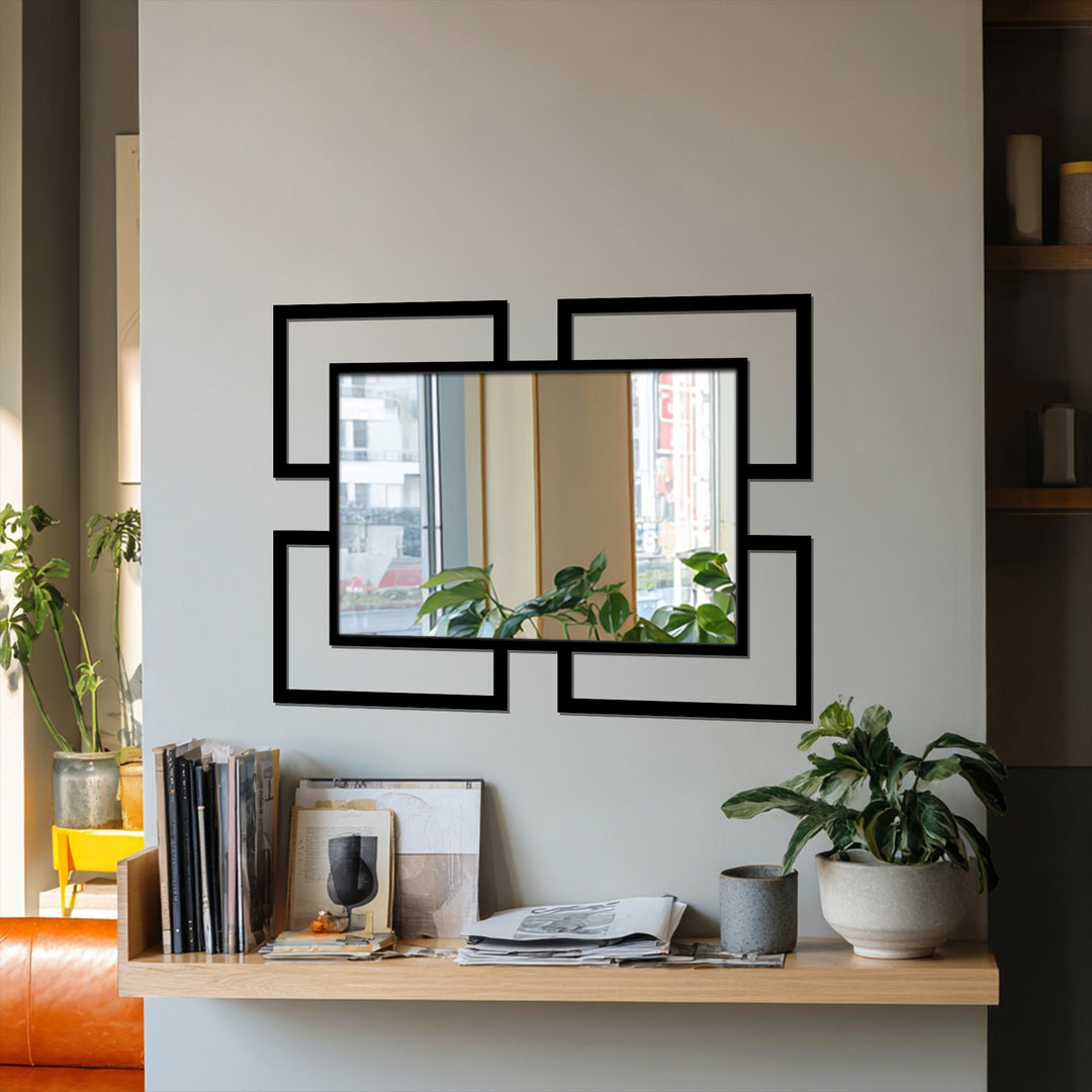 contemporary rectangular wall mirror