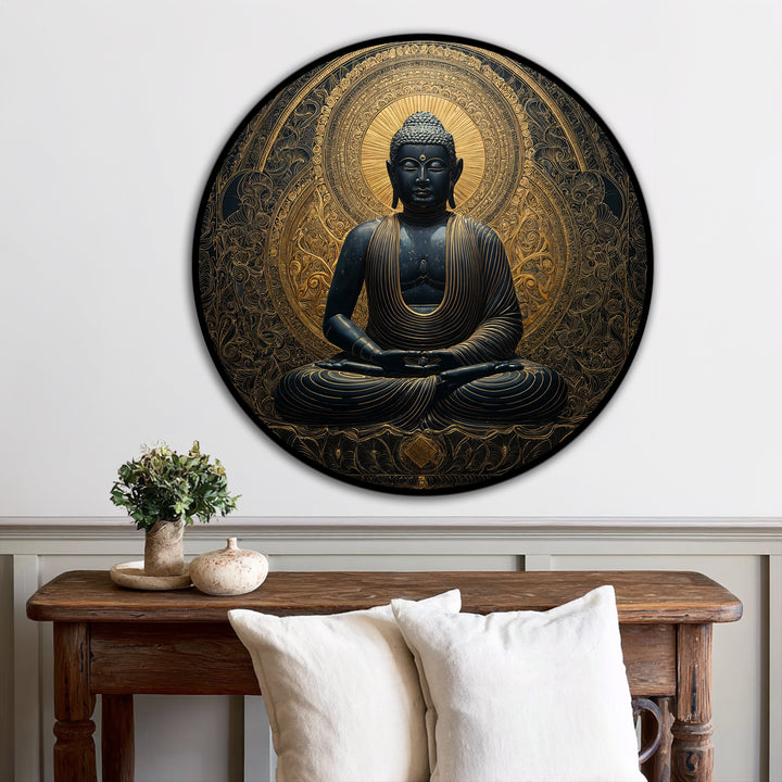 decorative buddha oil painting