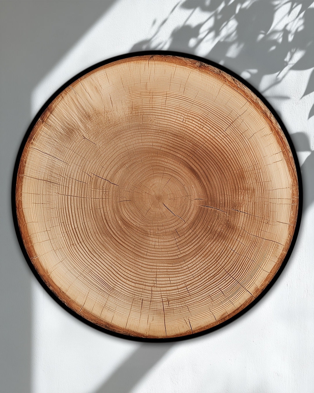 Featuring a natural wood ring, the best canvas prints are showcased by the rustic tree trunk wall art's clean, gallery-worthy finish.