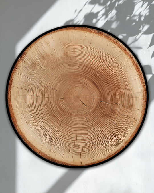 Featuring a natural wood ring, the best canvas prints are showcased by the rustic tree trunk wall art's clean, gallery-worthy finish.