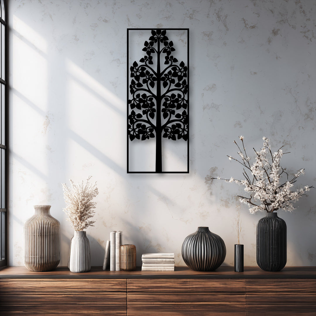Tree of Life Frame – Elegant Botanical Metal Wall Art
