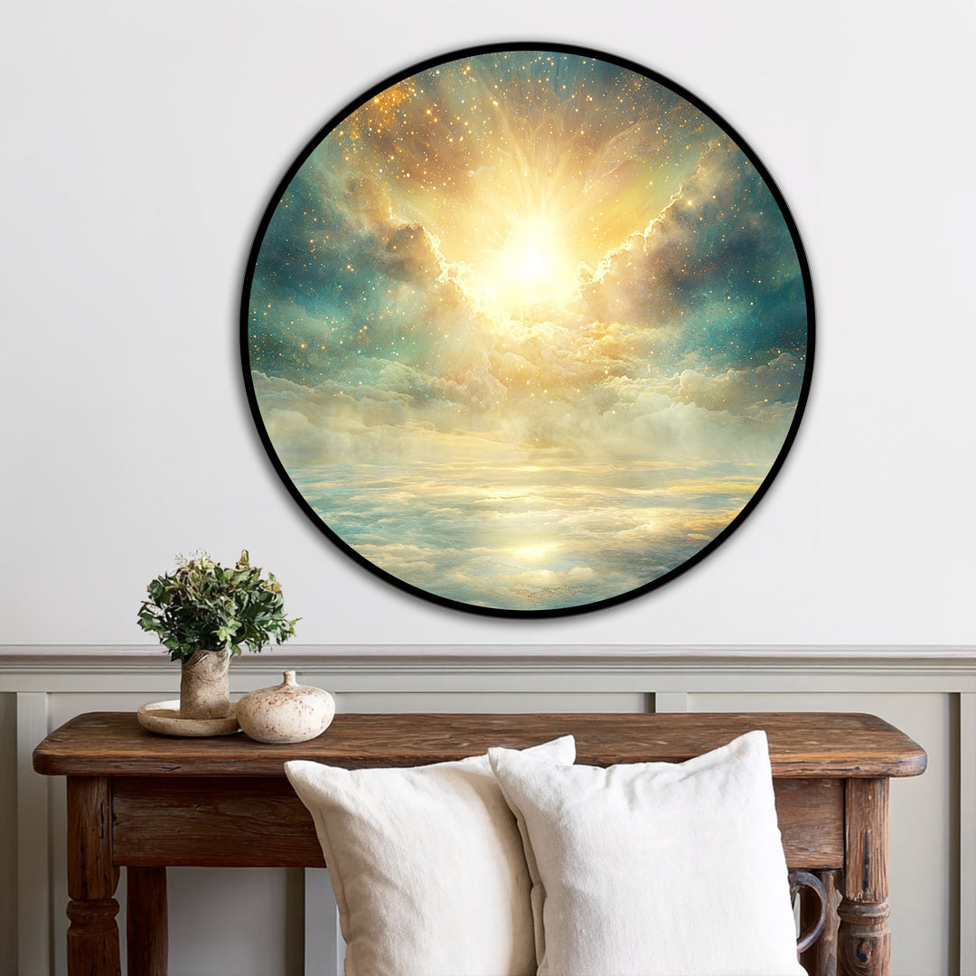 Resplandor Celestial – Ronda del Cielo Divino Cuadro al óleo