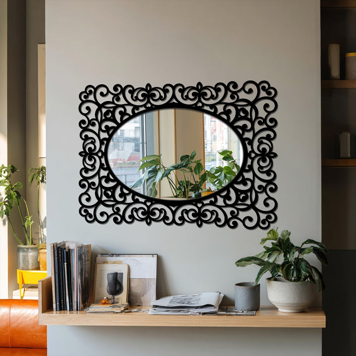Classic elegant scroll wall mirror