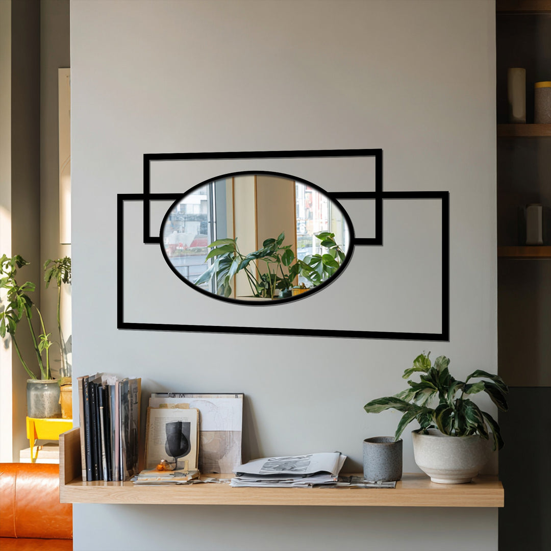 Contemporary line art mirror design