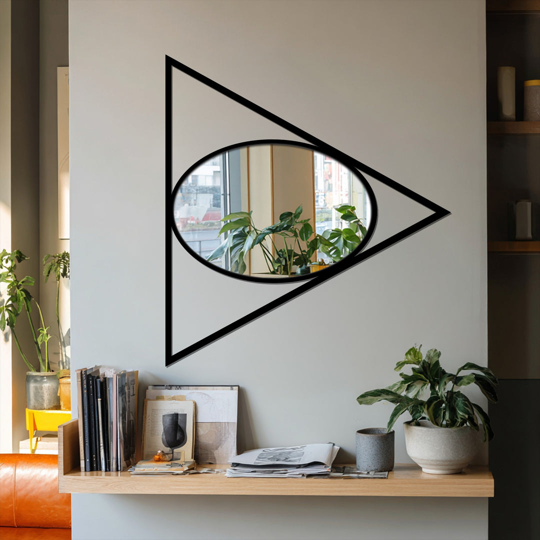 Clean line geometric mirror design