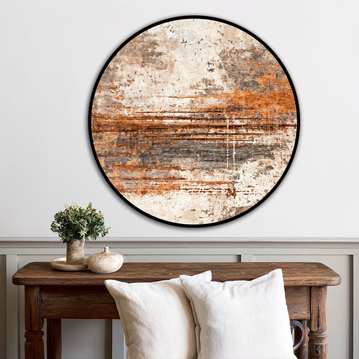 modern industrial round oil painting