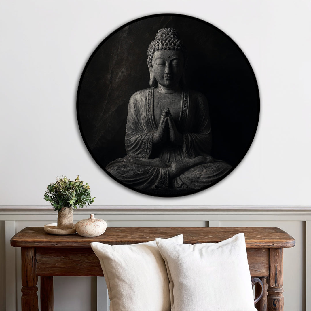 buddhist inspired oil painting