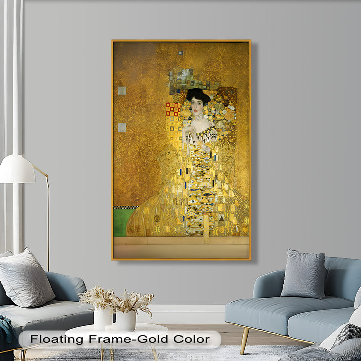 Die goldene Muse – Portrait von Adele Bloch-Bauer Historisches Ölgemälde