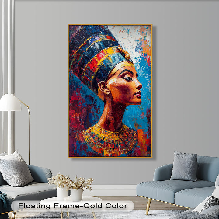Fauvist Queen – Royal Profile Oil Painting