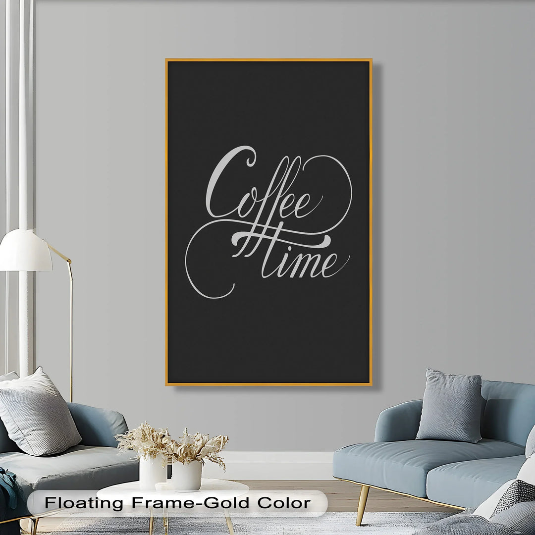 Coffee Time Script Art – Calligraphy Oil Painting - MyPhotoStation