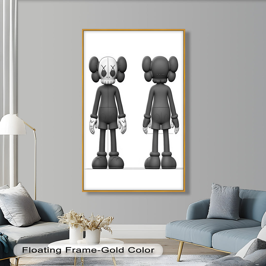 Binäre Dualität – KAWS Ölgemälde