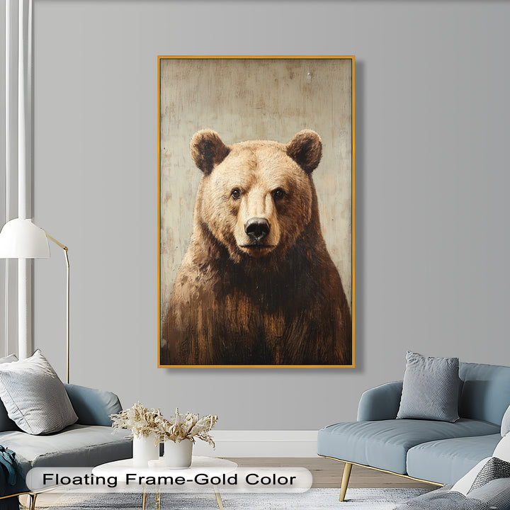 Brown Bear Portrait - Animal Oil Painting