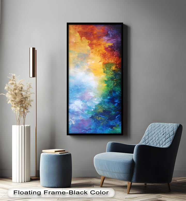 Celestial Vortex – Dreamlike Color Fade Abstract Oil Painting
