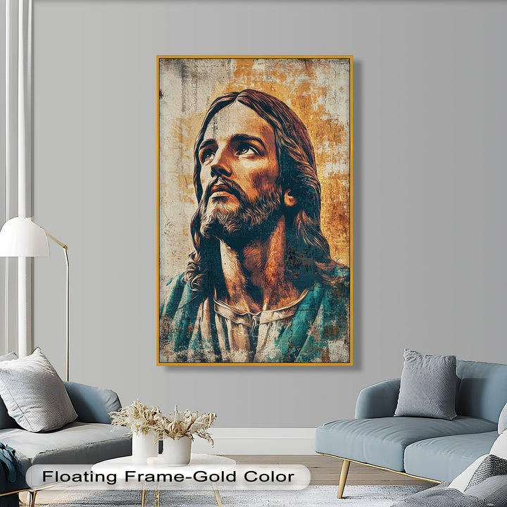 Licht der Gnade – Porträt von Jesus Christus Religiöses Ölgemälde