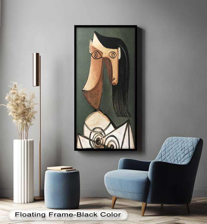 Woman with Curved Nose – Abstract Cubist Picasso Oil Painting