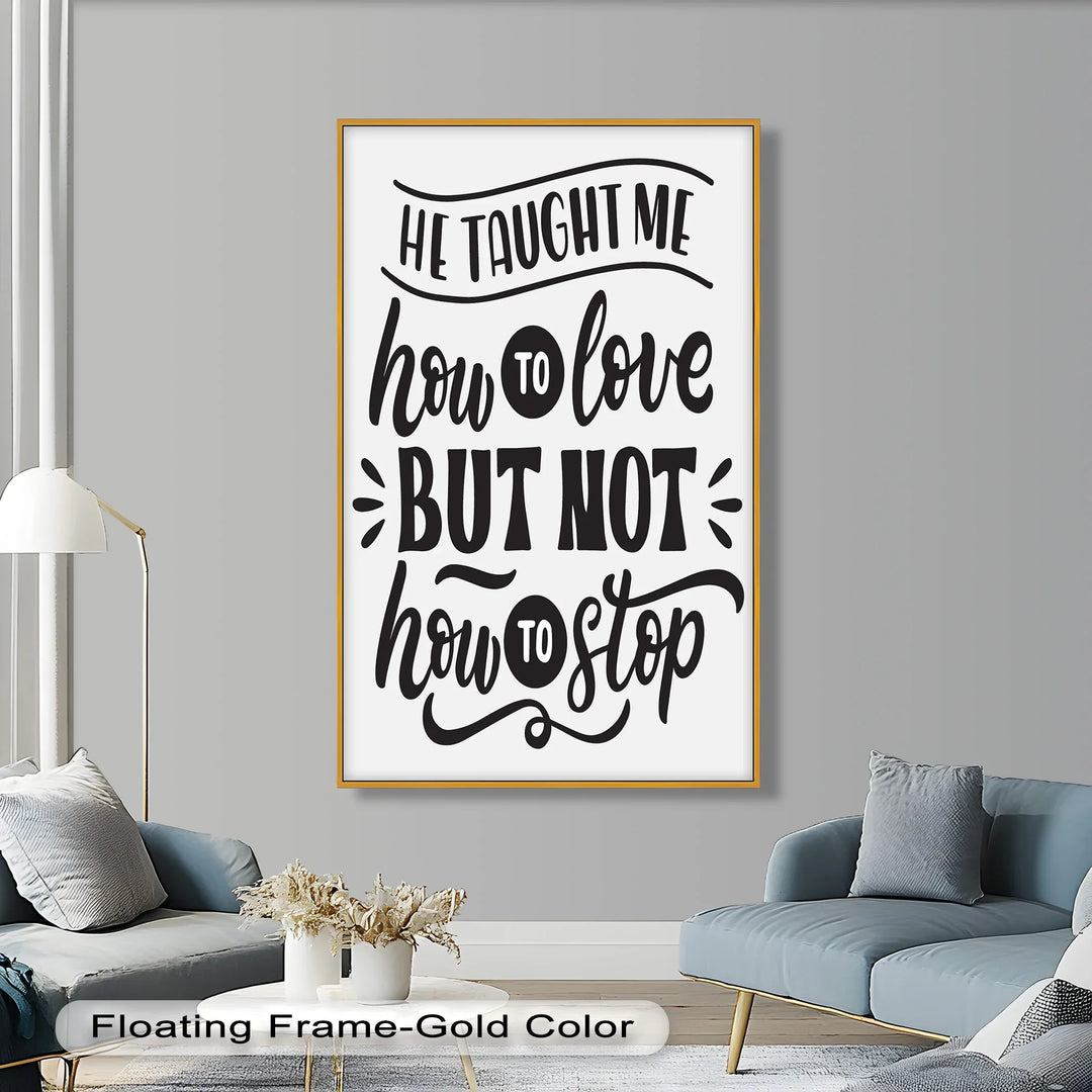 How to Love – Framed Oil Painting - MyPhotoStation