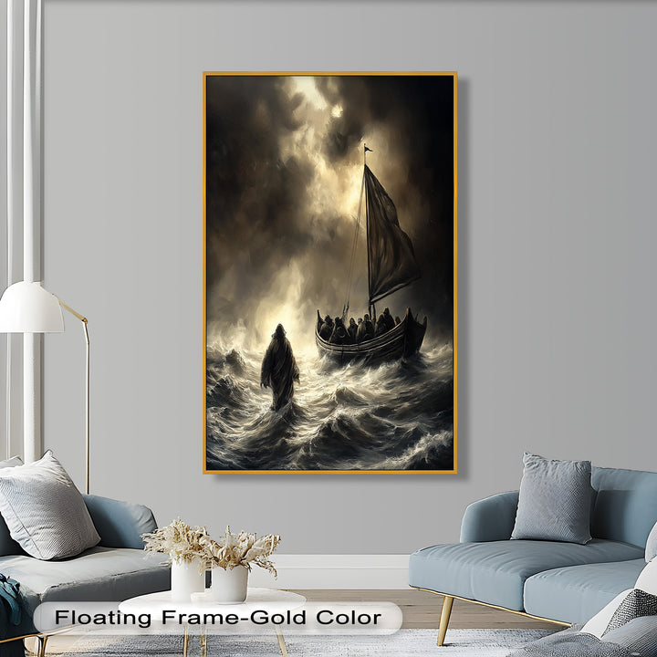Moses geht auf dem Wasser Wandkunst – Religiöses Ölgemälde