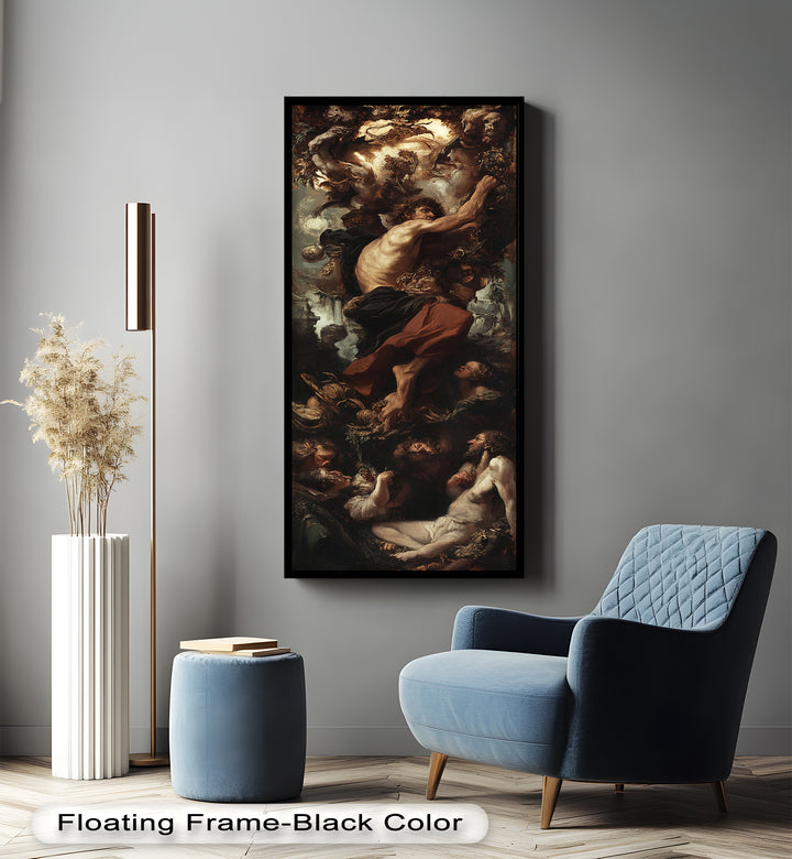 The Titan’s Ascent – Baroque Mythological Oil Painting