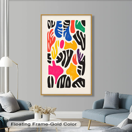 Chromatic Rhythm – Abstract Fauvist Oil Painting - MyPhotoStation
