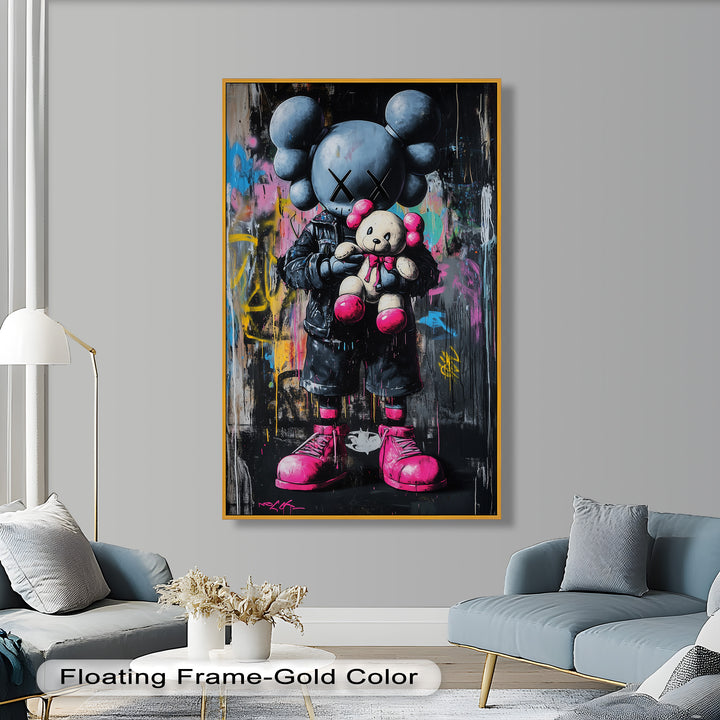 Embrace the Chaos – KAWS Oil Painting