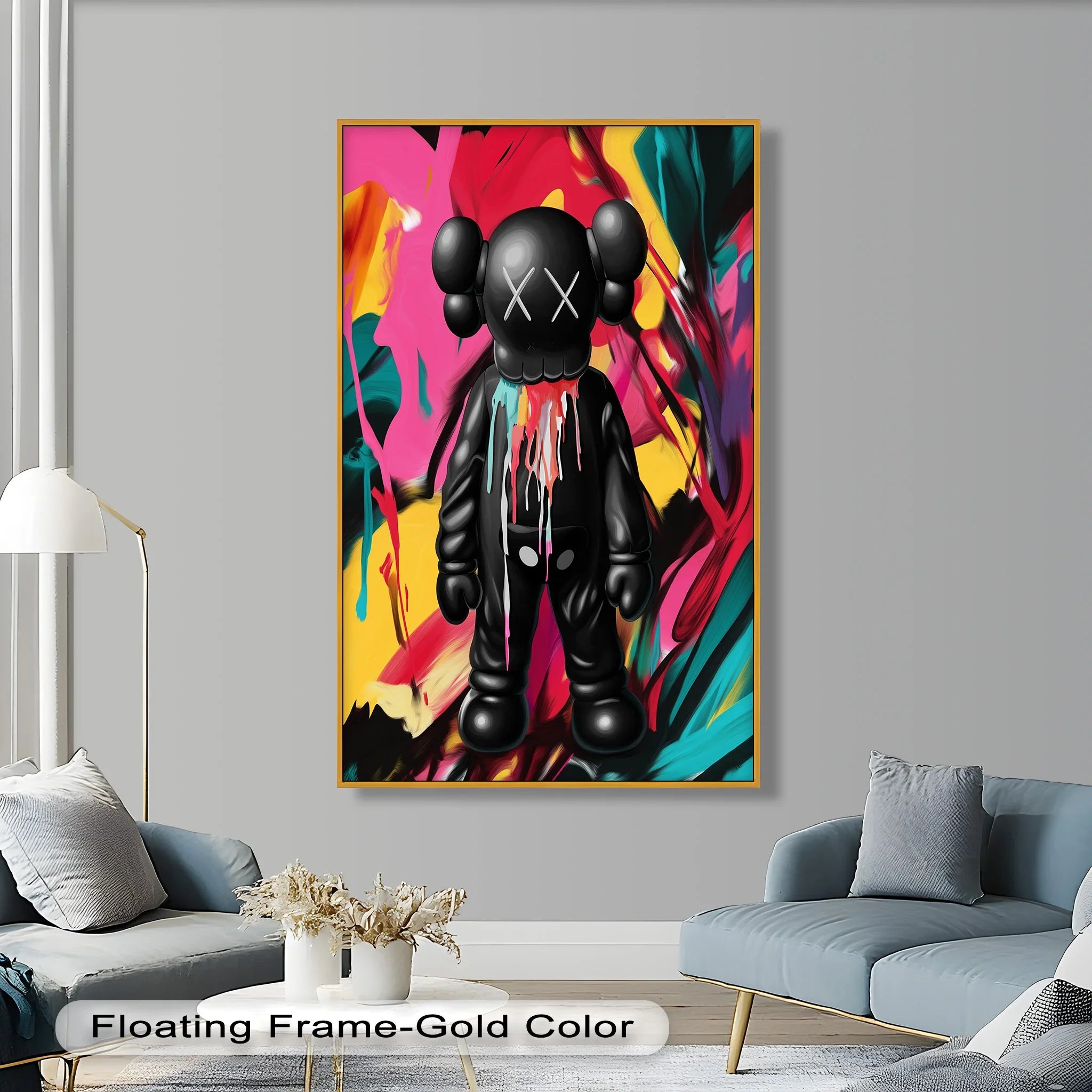 Meltdown Companion – Color Splash KAWS Oil Painting – MyPhotoStation