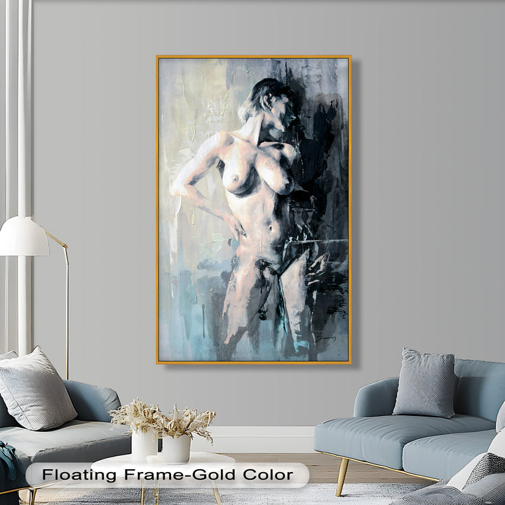 Still in the Shadows – Contemporary Nude Oil Painting