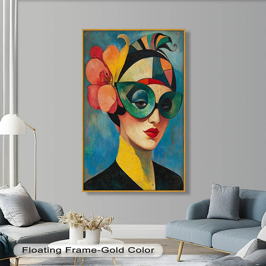 Exhibiting textured brushstrokes, the retro elegance oil painting art piece showcases high-quality pigments and a durable canvas, enhancing its overall aesthetic appeal.