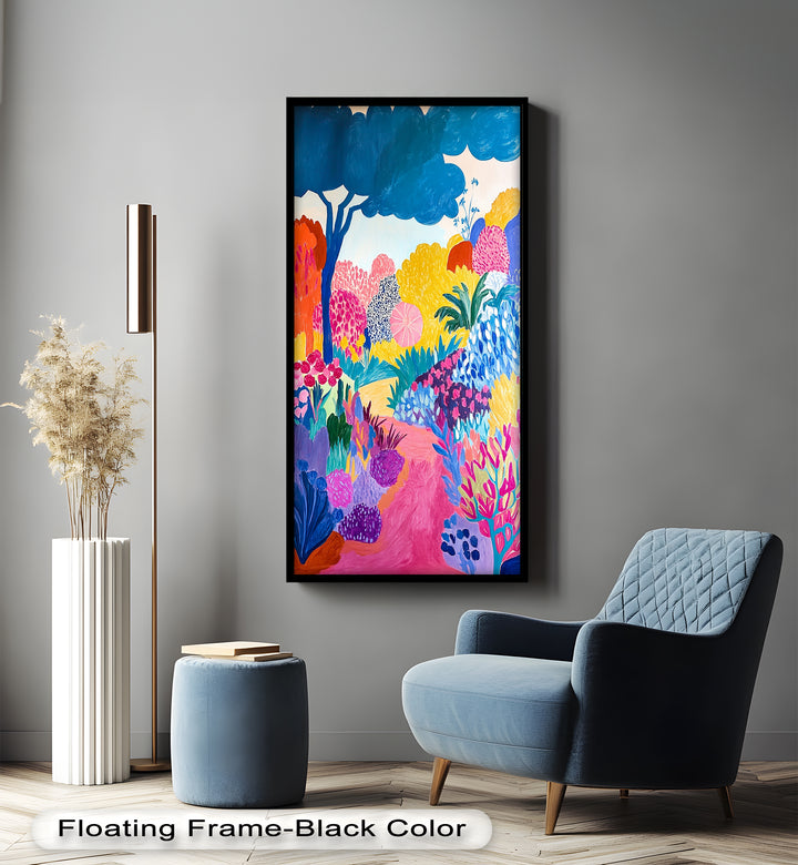 Vibrant Fauvist Garden – Expressive Nature Oil Painting