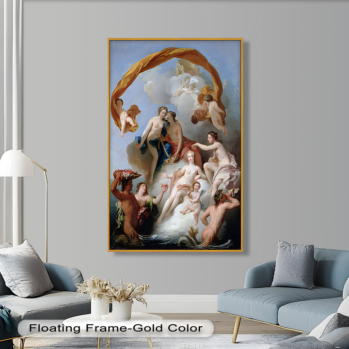 Triumph of Venus – Mythological Renaissance Nude Oil Painting