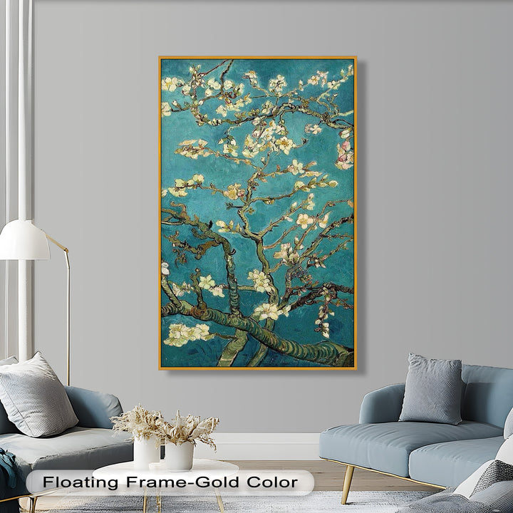 Spring Reverie – Blooming Almond Branches Flower Oil Painting