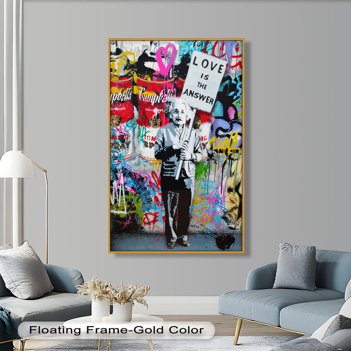 Einstein’s Protest – Banksy Oil Painting