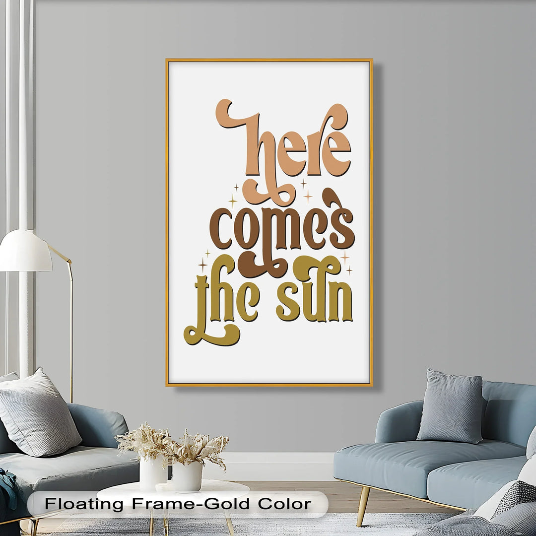 Here Comes the Sun – Positive Vibes Oil Painting - MyPhotoStation