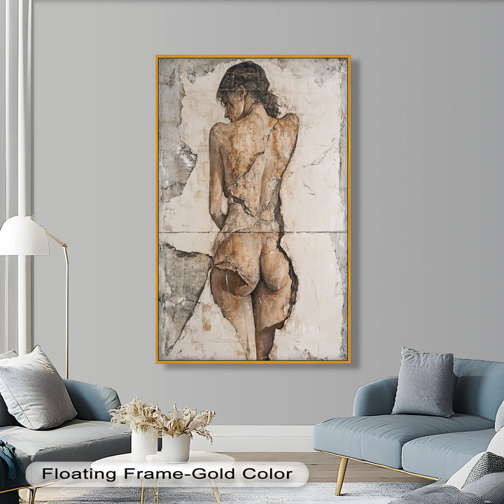 Cracked Grace – Figurative Nude Oil Painting