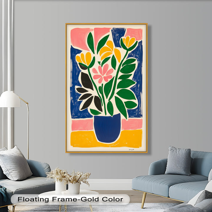 Vibrant Vase Composition – Modern Fauvist Oil Painting