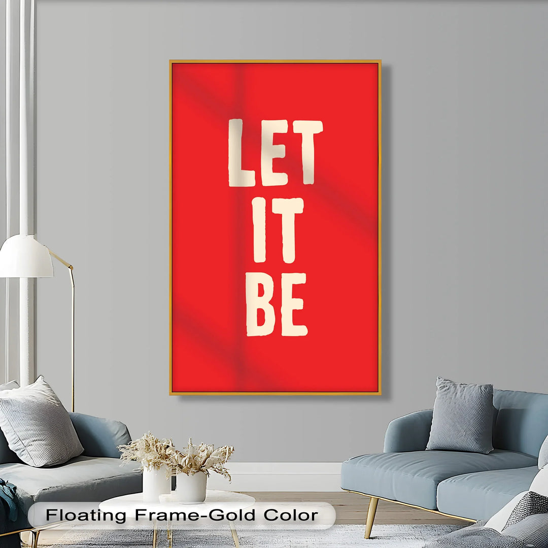 Let It Be – Red Oil Painting - MyPhotoStation
