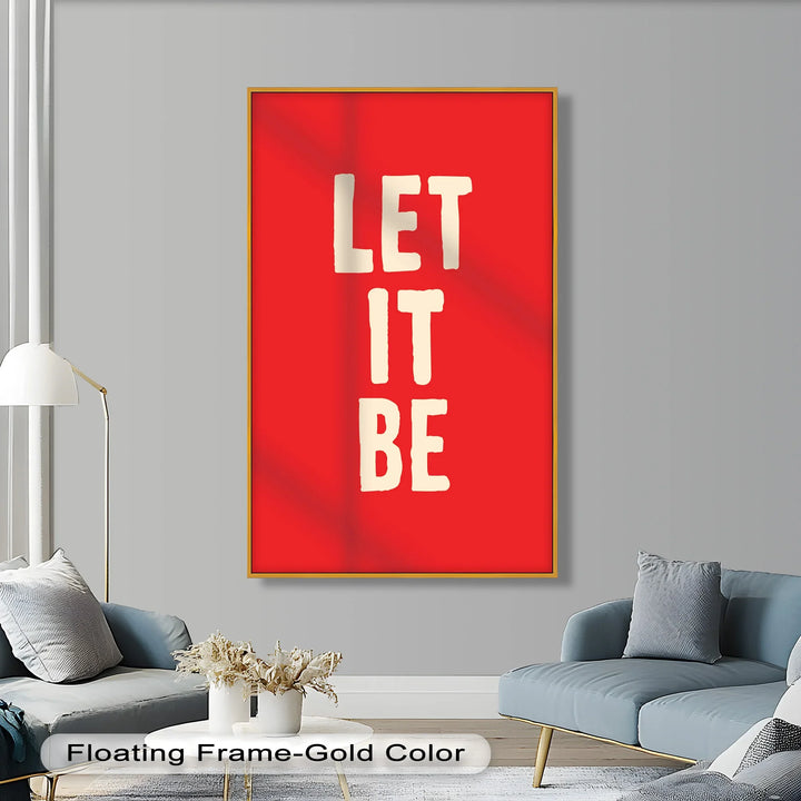 Let It Be – Red Oil Painting - MyPhotoStation