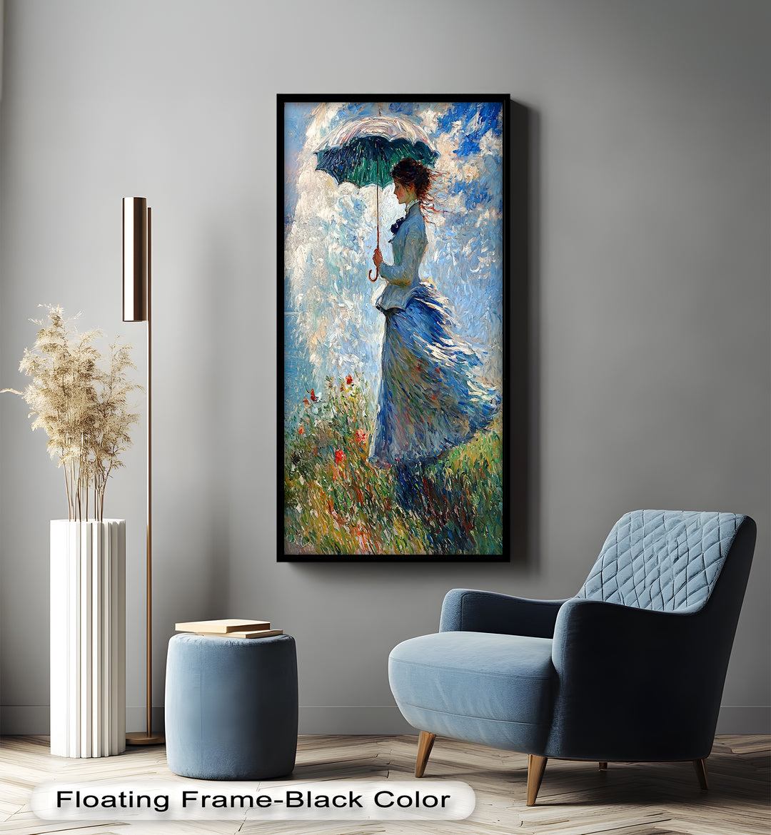 Lady in the Breeze – Impressionist Oil Painting