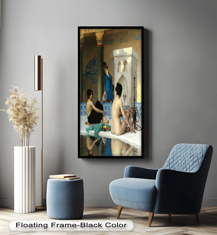 Serenity of the Harem Bath – Orientalist Renaissance Oil Painting