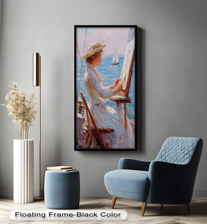 Seaside Muse – Impressionist Oil Painting