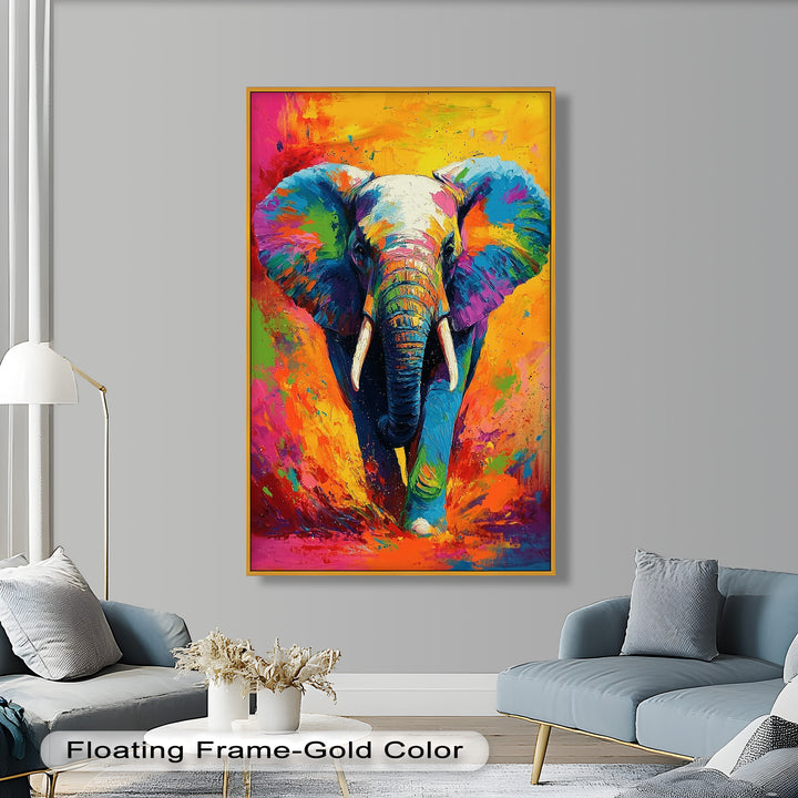 Color Explosion Elephant - Animal Oil Painting