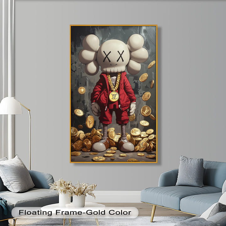 Luxury Drop – KAWS Companion Oil Painting