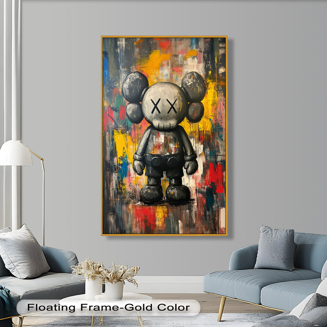 Urban Grit – KAWS Companion Oil Painting